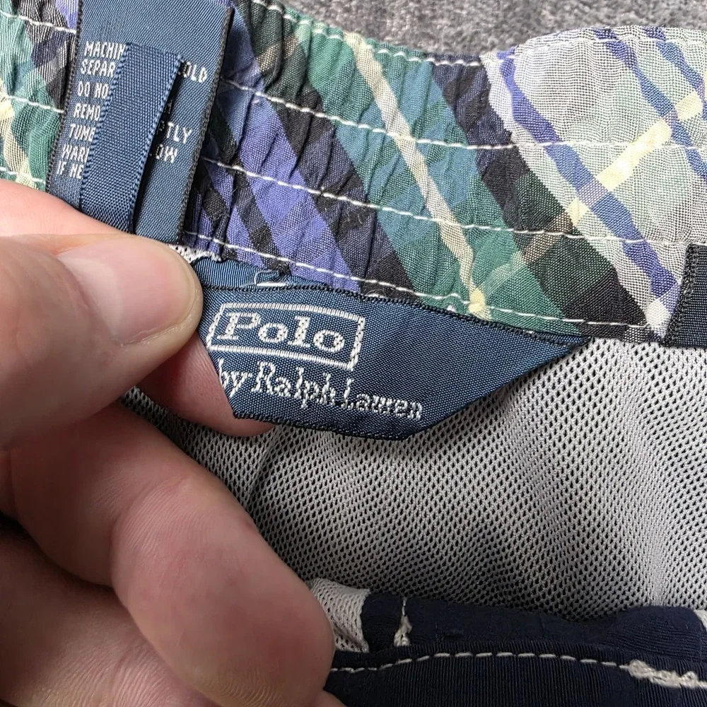 Polo Ralph Lauren Swimming Trunks Mens Medium Navy Blue 9